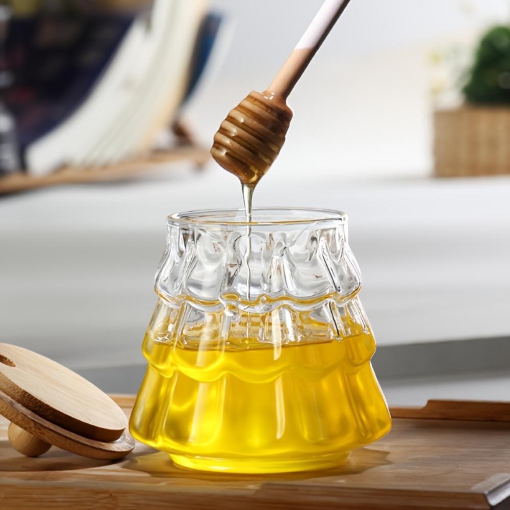 Mit Deckel Honigbehälter Transparent Sirup Aufbewahrungsbox Multifunktionales Baumform Honigglas Bartheke