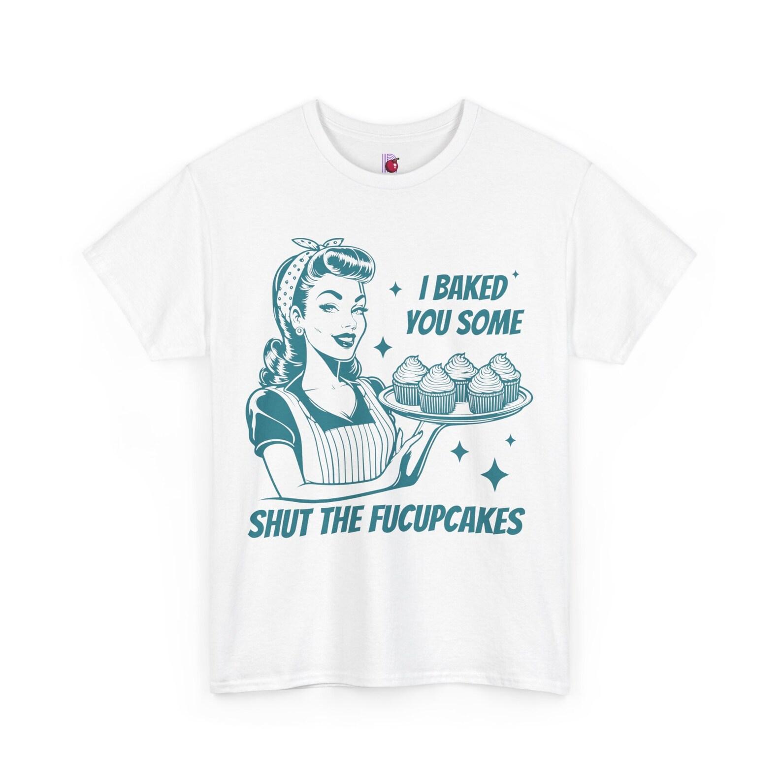 Fucupcakes in Blue Gildan Unisex Heavy Cotton Tee 130
