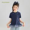 Girls' Sorona Cool-Touch Cotton Bow T-shirt
