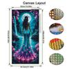 Mondfee Landschaft Große Größe Diamantmalerei DIY Voll Quadratisch Runde Bohrer Strass Stickerei Fantasy Göttin Mosaik Kreuzstich Sets Wanddeko