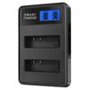 AZ16-1 LCD Universal Battery Double Rechargeable Batteries Charger for XiaoYi YI 4K YI 4K+ YI Lite Action Camera