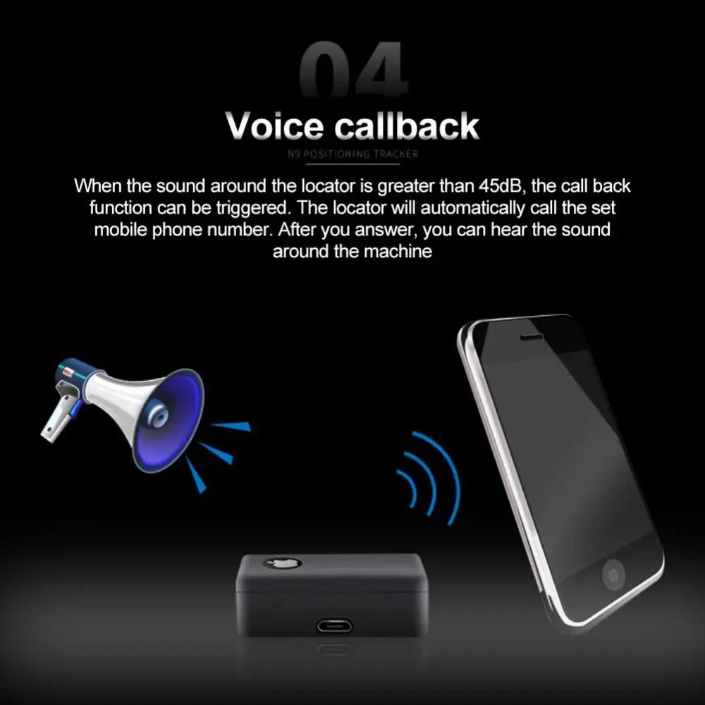 N9 SIM Card GSM Remote Listening Audio Surveillance Device Micro LBS Tracker Two Way Calling Voice Monitor Accessories