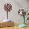 Retro Desk Fan Quiet Powerful Small Table Fan 3 Speed USB Rechargeable Personal