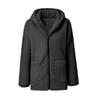 Women S Loose Plush Long Sleeve Hooded Zip Up Cardigan Coat