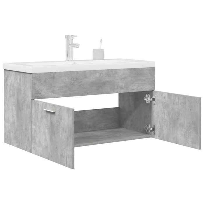 VidaXL Armoire lavabo de salle de bain avec bassin intégré et robinet 3324891