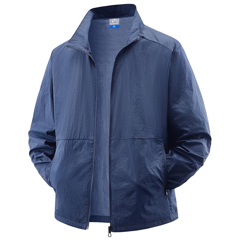 Taille XL 8XL Veste de cyclisme d'été SunSkin Hommes Outdoor Salle de sport Manteau de course Hommes Sports Protection solaire Randonnée Pêche Camping Veste