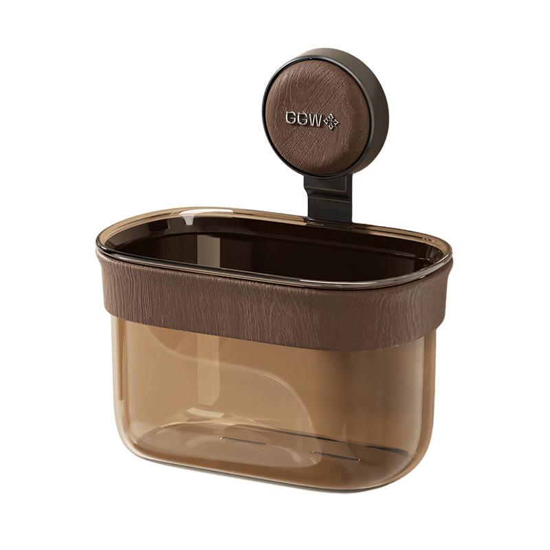 Suction Cup Storage Box No Punching Wall-mounted Wall Rack Kitchen Ginger Onion Garlic Seasoning Drain Ventilation Storage Basket