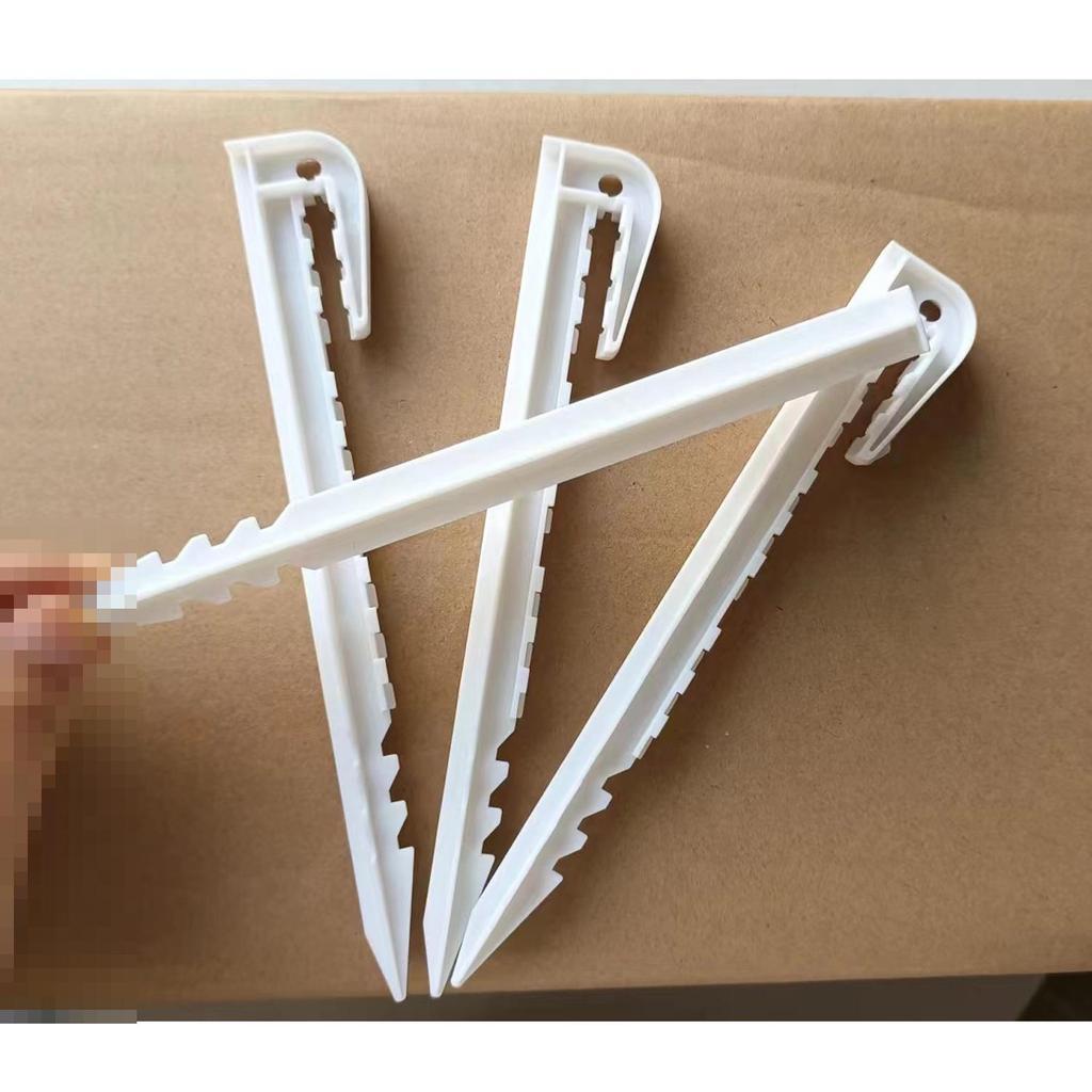 Outdoor Garden Fence Tape with Ground Stakes - Decorative Plastic Barrier