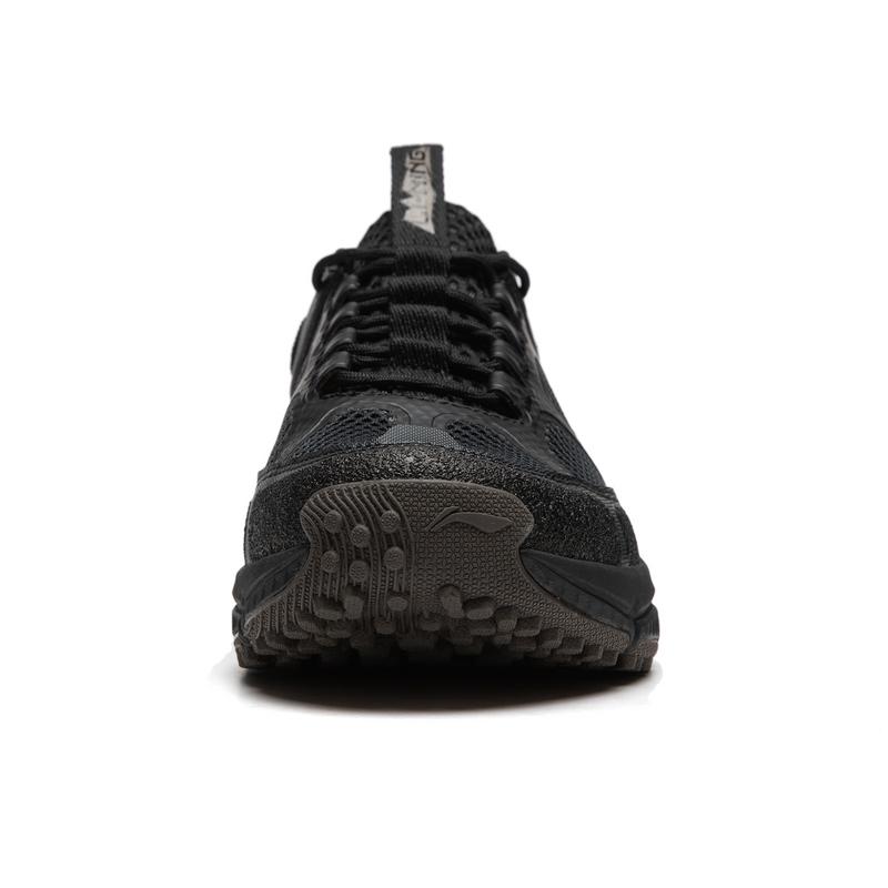 New LiNing CF Tracing Collection Elegance Lite RT Cushioning Wear Resistant Low Top Trekking Shoes Men's Black AHTU003-4