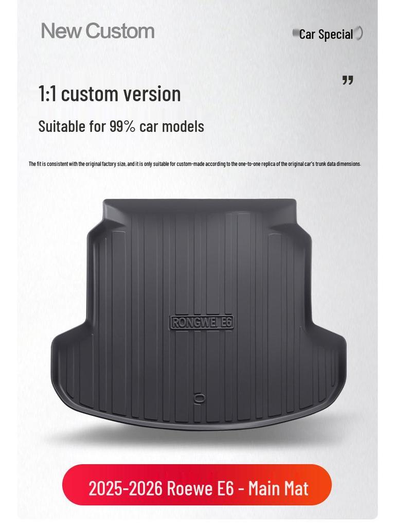 Roewe E6 Trunk Mat TPE Interior Accessory