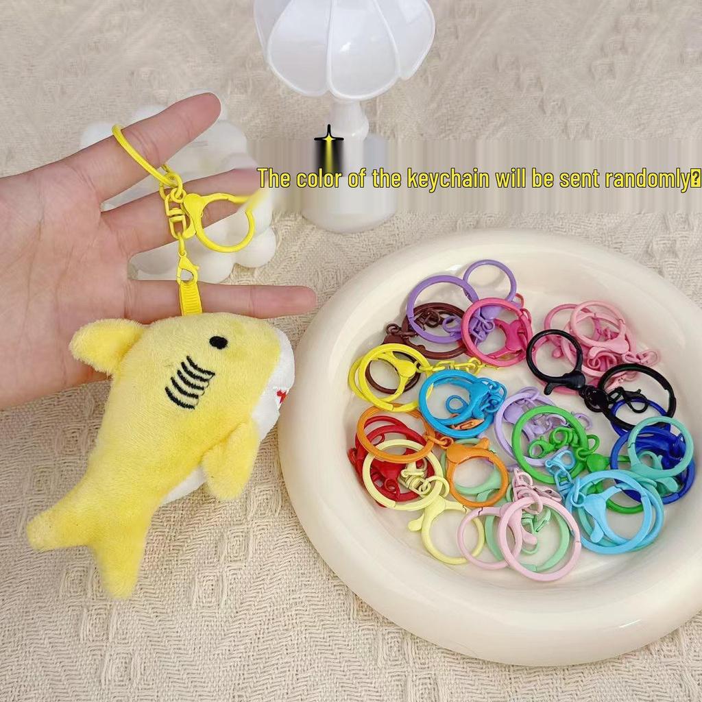 Cross-Border Plush Shark Keychain Pendant - Cute Wedding Toss Doll Bag Charm