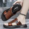Fashion 2025 Summer Fashion Men Sandals Man Beach Leather Sandals Luxury Sandals Men Outdoor Beach Casual Shoes Cheap Male Sandals