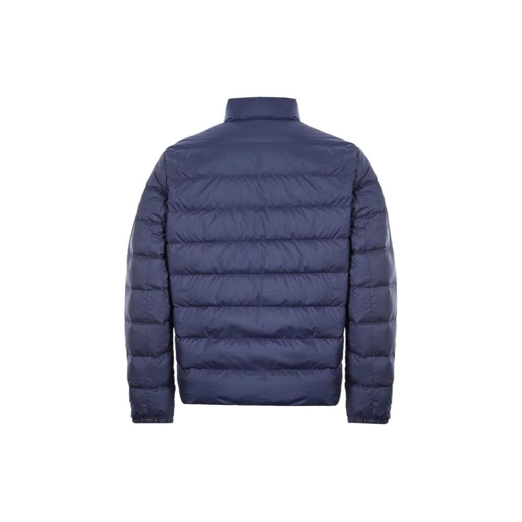 Polo Ralph Lauren Solid Color Pony Embroidered Quilted Single Breasted Long Sleeve Down Jacket Men outerwear Navy-Blue 710787830-003