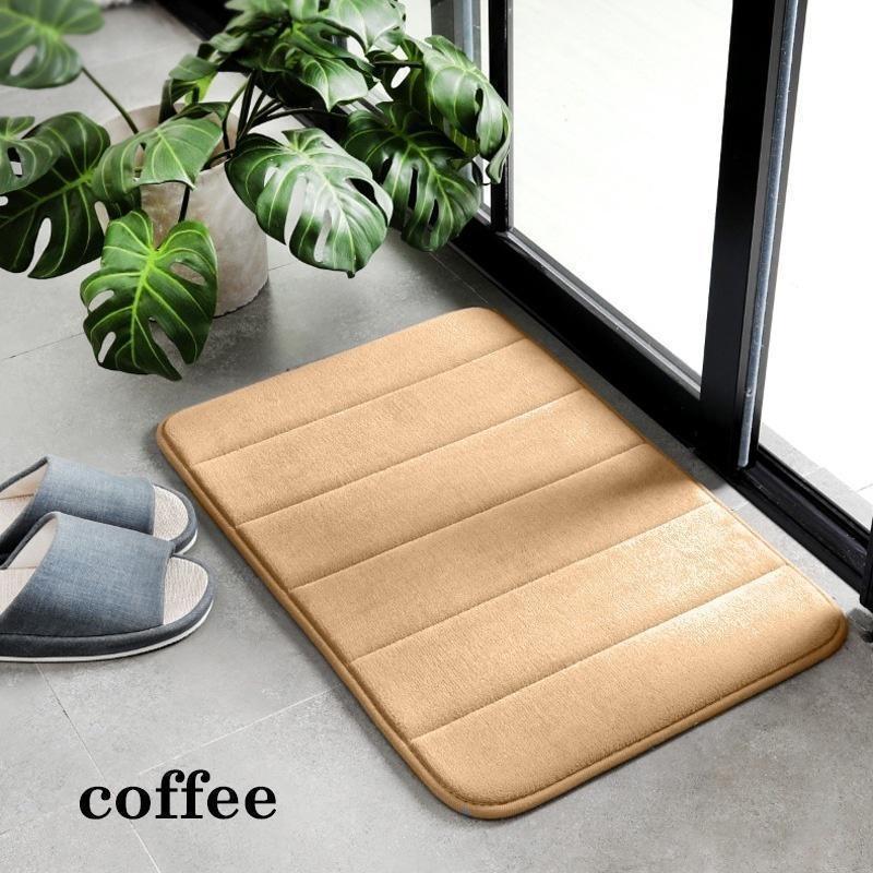 Water Absorption Bath Mat Bathroom Rug Coral Fleece Memory Foam Bathroom Mat Kitchen Door Floor Mat Carpet 40x60cm/40x120cm