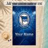 Beach Towelhertha Bsc Custom Name Text Personalized Soft Towel for Beach Pool Indoor Home Decor Gift