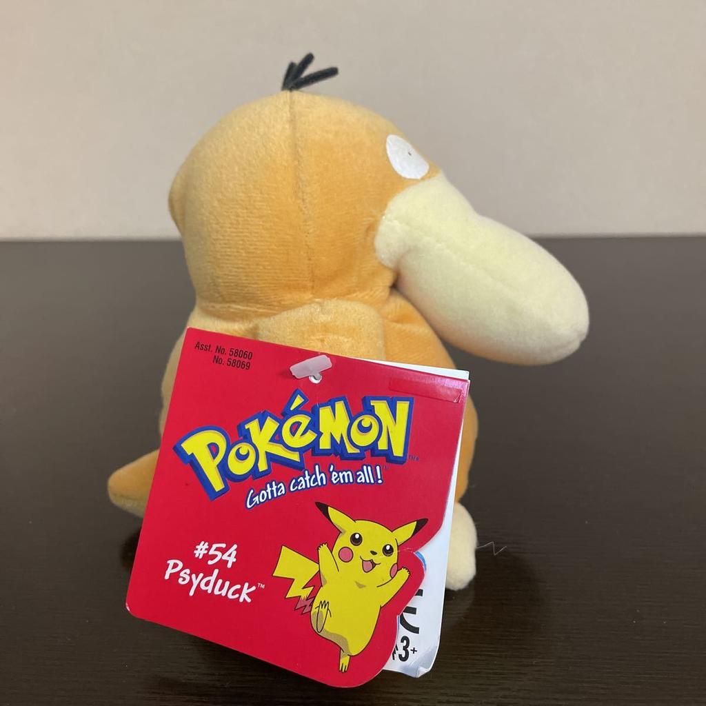 Pokémon Used Psyduck Plush Toy from Pocket Overseas, 1998, Nintendo, Monsters