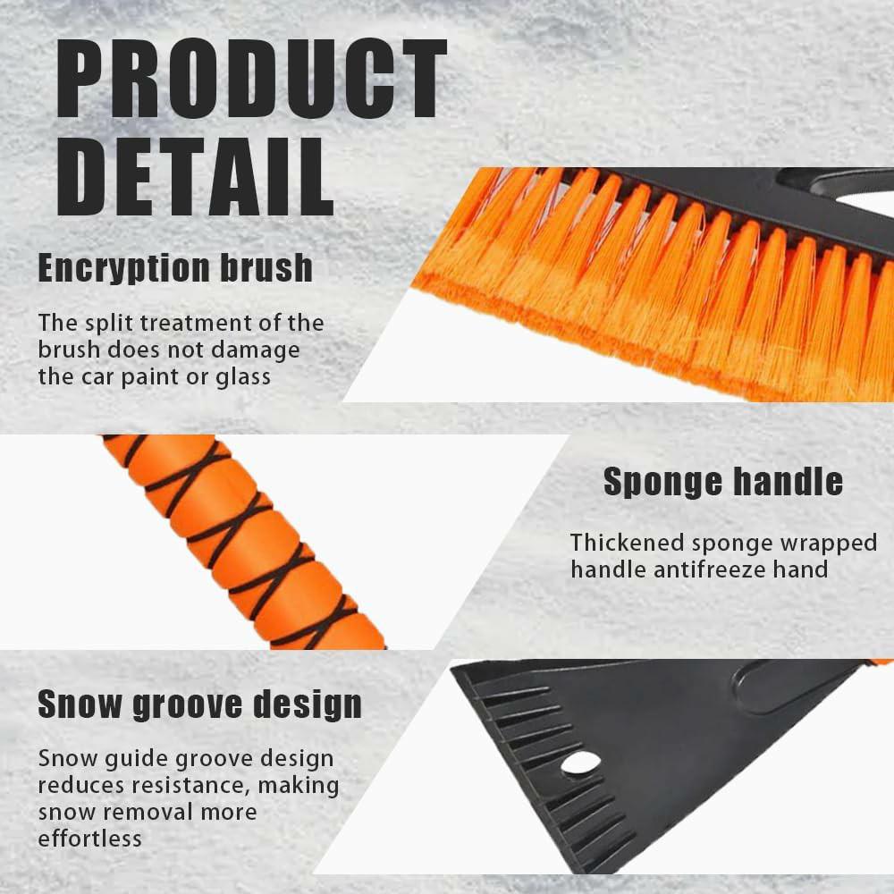 ST-3910 2 in 1 Detachable Car Snow Brush Ice Scraper Winter Windshield Cleaner for Vehicles