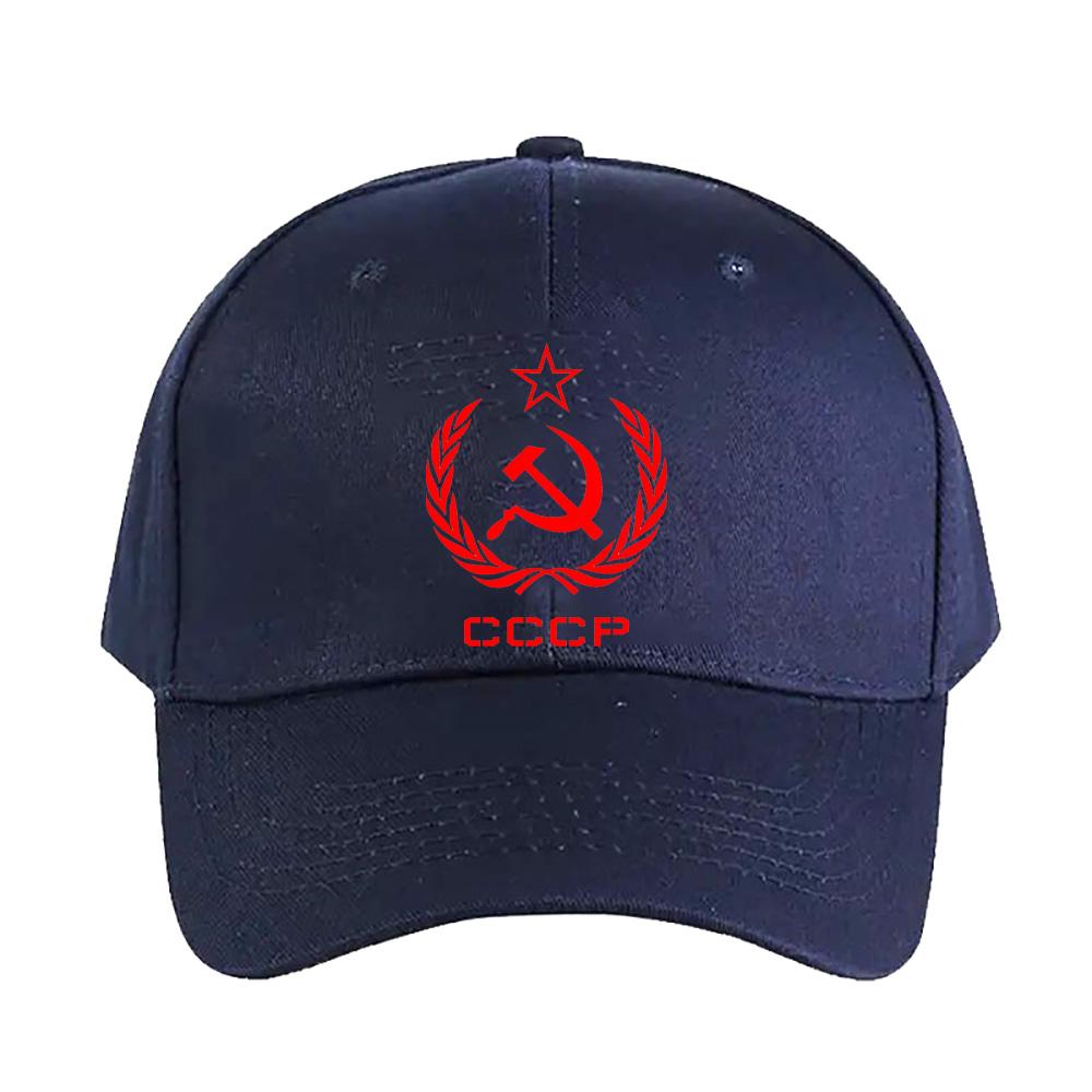Russian USSR Soviet Union Hammer and Sickle CCCP Communist Cap Summer Woman Man Adult Hat Printed Baseball Caps Trucker Cap