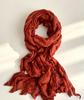 Atmospheric crumpled texture long silk scarf light and thin versatile long scarf high-grade texture affordable decorative yarn