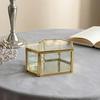 Glass Heart-shaped Jewelry and Cosmetic Storage Box - Perfect for Wedding Proposals or Gifts