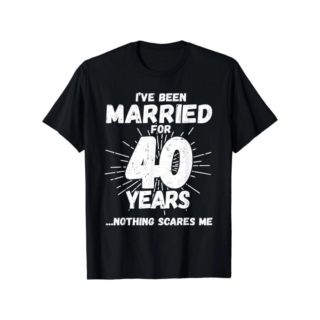 Couples Married 40 Years - Funny 40th Wedding Anniversary Gift Men T-Shirt