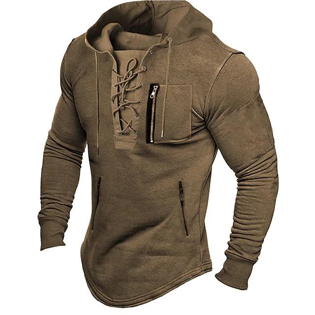Spring Autumn Hoodie Fashion Hoodie Men's  Retro Hoodie Loose Long-sleeved Clothing
