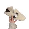 Lamb Wool Shoes Women's Outer Wear 2025 Autumn and Winter Korean Version Retro Flat-bottomed One-pedal Doudou Shoes Velvet Cotton Shoes