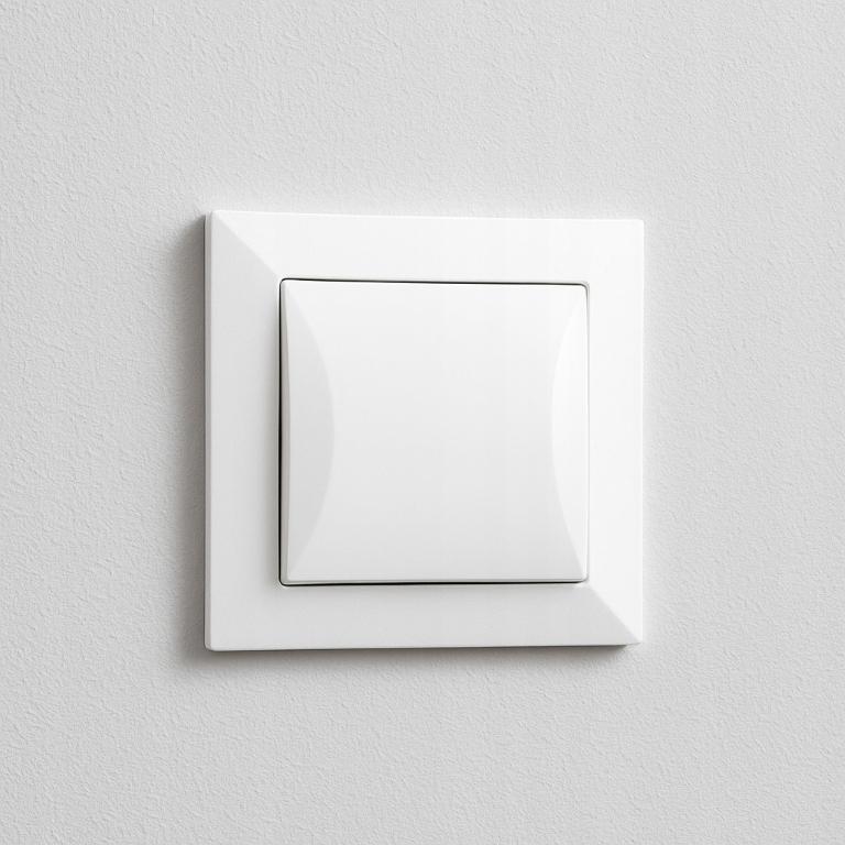 Włącznik pojedynczy podtynkowy schodowy 8,1x8,1 cm biały 10A 250V 1 szt.