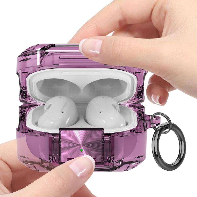 Transparents Earbud Case Scratch Resistant TPU Protections Sleeve for 2/FE with Lanyard Keychains