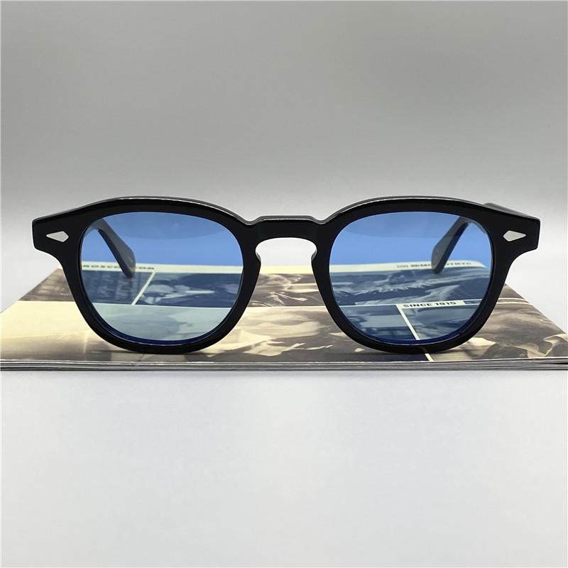 Modré Sluneční Brýle Pánské Johnny Depp Lemtosh Polarizační Sluneční Brýle Dámské Luxusní Značka Vintage Designér Oculos Brýle pro Noční Vidění
