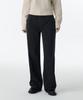 Woman Women'S Brushed Wide Denim Pants [Washed Black]