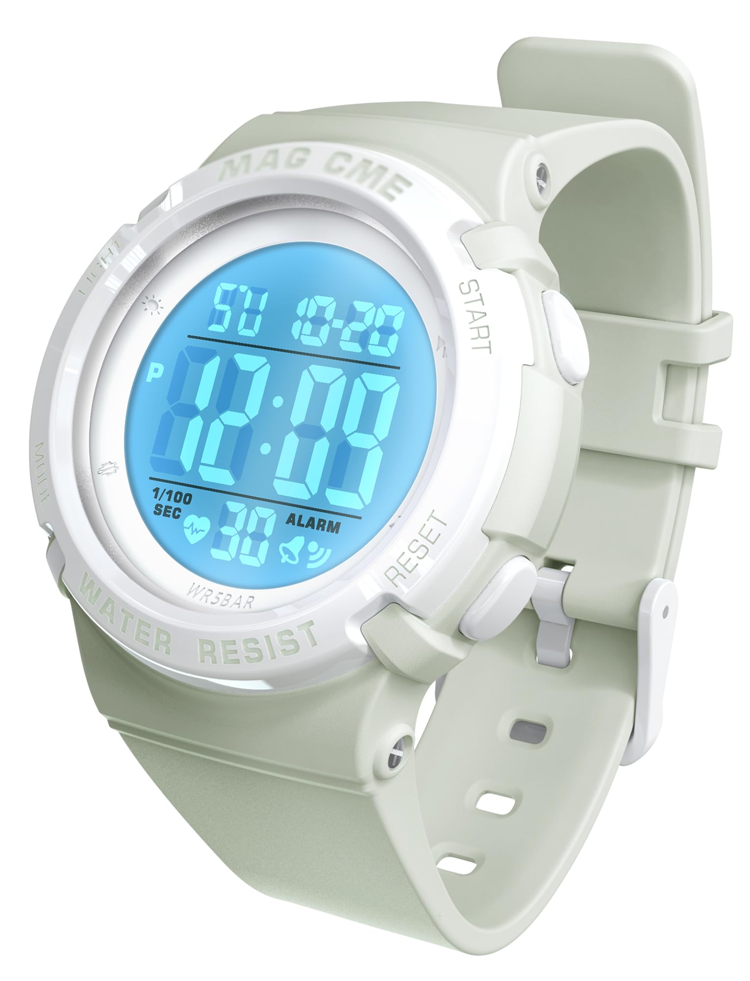 

Maeau Sports 50м Водонепроницаемые Светодиодные Дата День для Школьниц и Идеально для Возвращения на Работу и Детские Часы, Многофункциональные, Прочные,