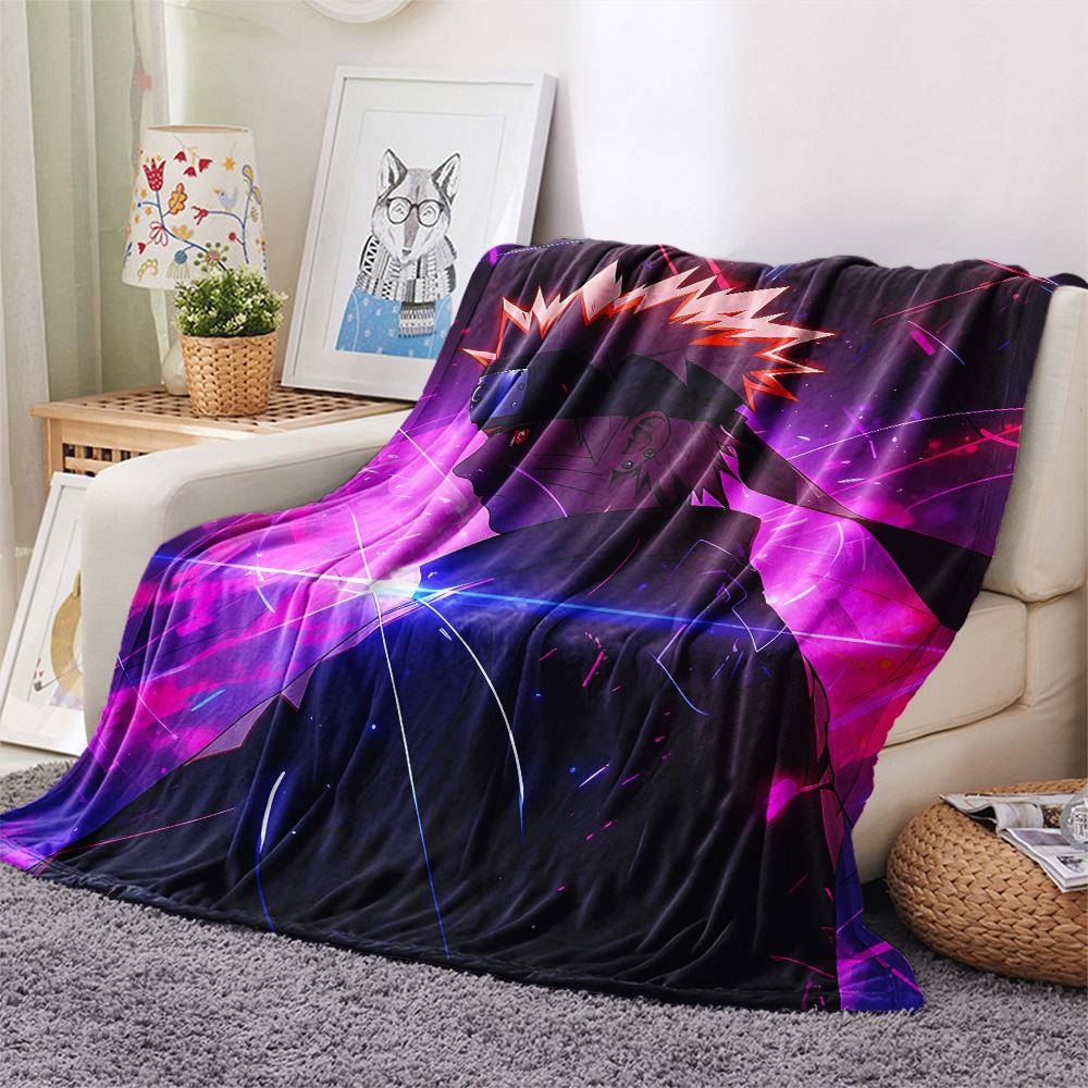 Naruto  Print Flannel Blanket, High quality Comfortable for All Seasons, Home Decor, Warmth and Comfort