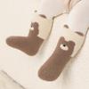 Baby Plush Sock Winter Warm Kids Middle Tube Socks for Girls Boys Thicken Velvet Anti-Cold Newborn Footwear Cute Cartoon Children Socks
