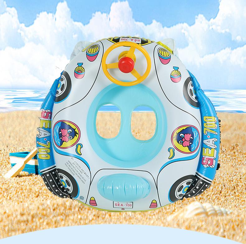 Thick Inflatable Baby Car Steering Wheel Swim Ring