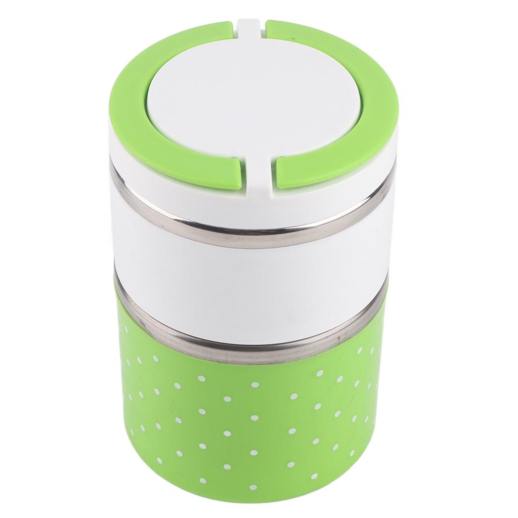 2 Layer Stainless Steel Insulation Thermo Thermal Lunch Box Food Container Hot