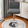 Pu Leather Low Back High Footed Stool Covers Bar Chair Seat Covers Home Hotel Decor Lifting Rotating Chair Slipcover