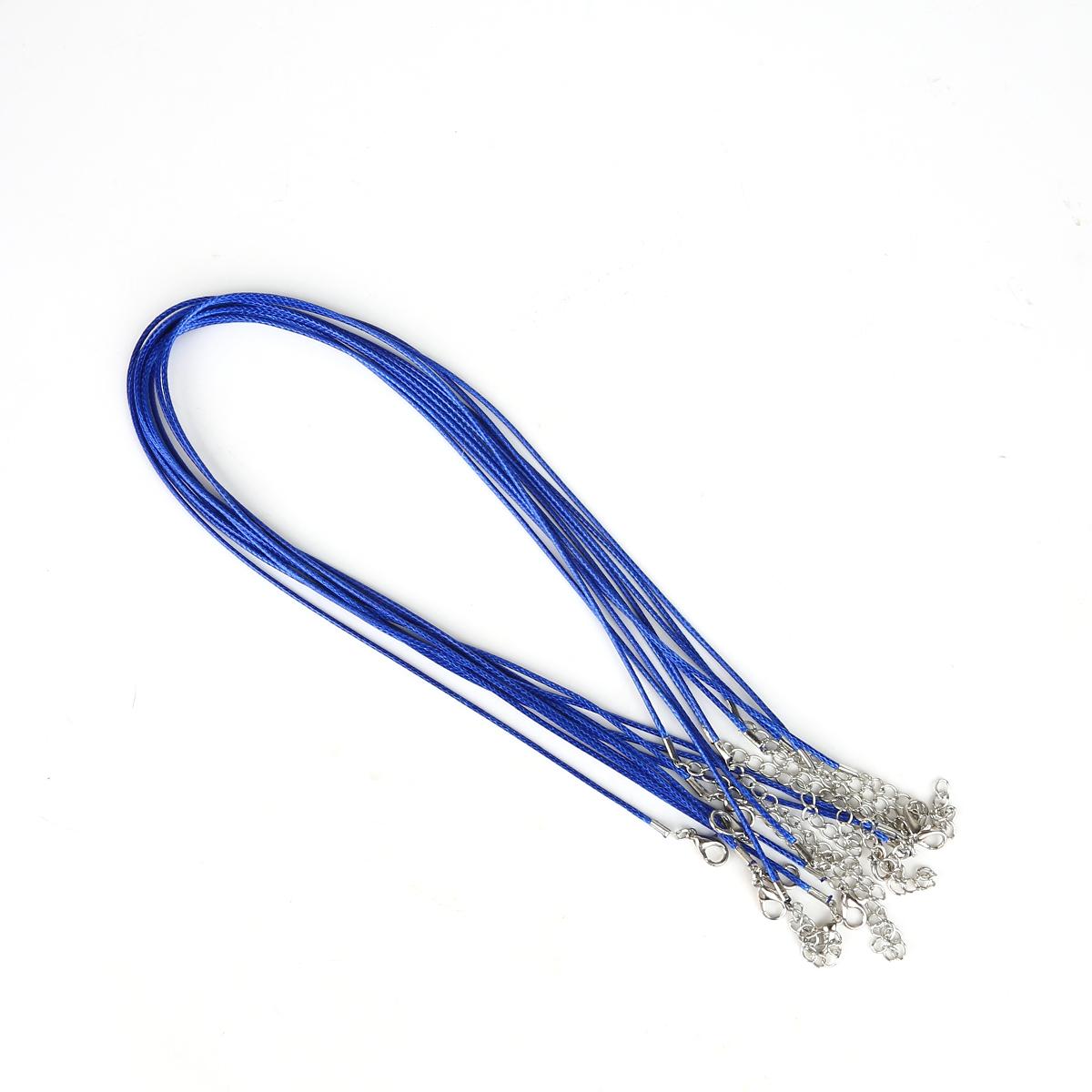 

Кожаный шнур из искусственной кожи, веревка-омар для ожерелья и подвески «сделай сам», подвески ручной работы, фурнитура 1.5mm x 45cm 5pcs королевский синий