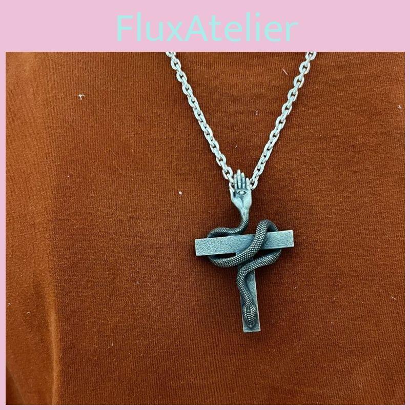 Theme Retro Snake Necklace Alloy Material Trendy Youth Gift Decoration Teens
