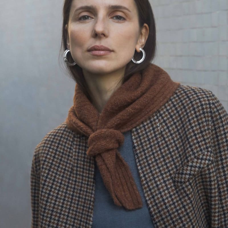 

YERSE Knitted Scarf_3 Colors ECRU F