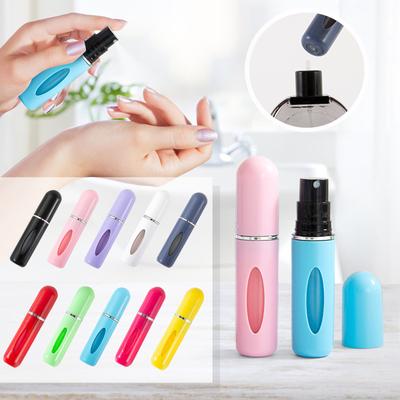 Nachfüllbare Parfümzerstäuberflaschen, tragbare kleine separate Parfümflasche, Sprühdosenspender für Reisen und Ausflüge, 5 ml/0,2 oz