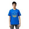 Adidas Sports Casual Crew Neck T-Shirt Men Tops Blue JD1577