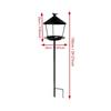 Stand Bird Feeder Pole Iron Decorative Birdbath for Patio Backyard Courtyard