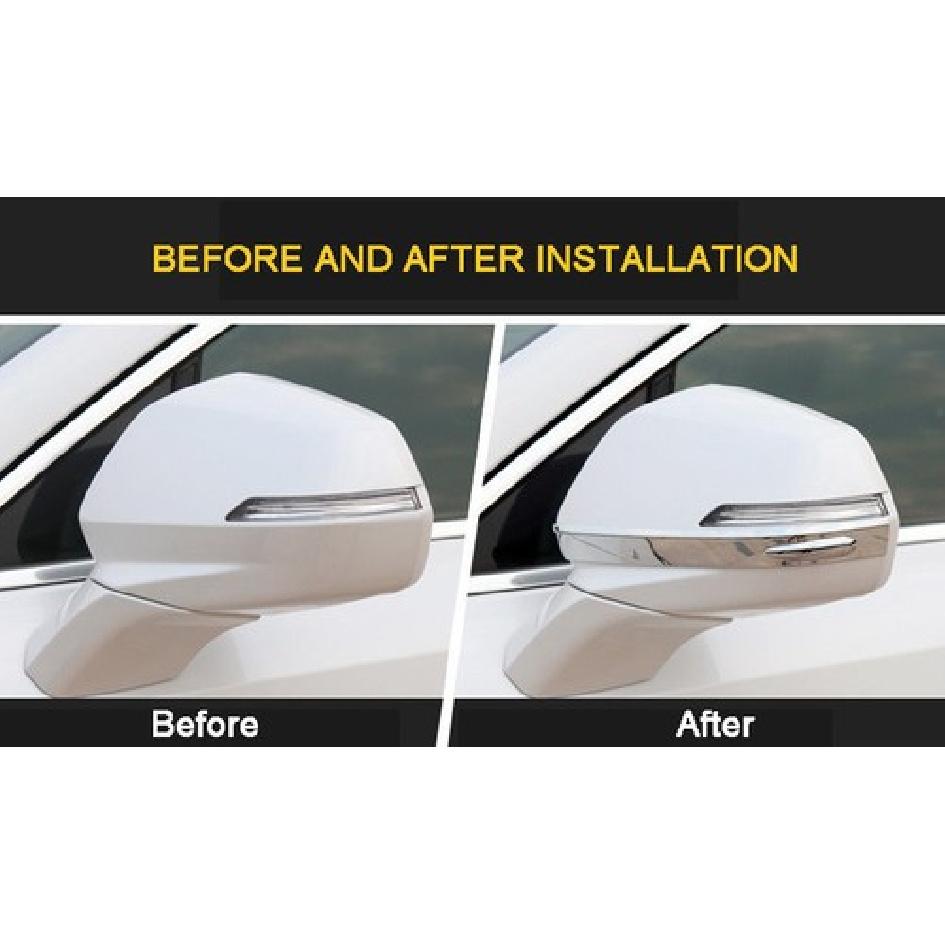 For Cadillac XT4 2018  -  Chrome Side Door Mirror Stripe Cover Trim 2pcs