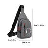 Men's Chest Bag Waterproof Crossbody Shoulder Bag Multi-Pocket Cycling Backpack Korean Fashion Casual Travel Sports Bag for Men