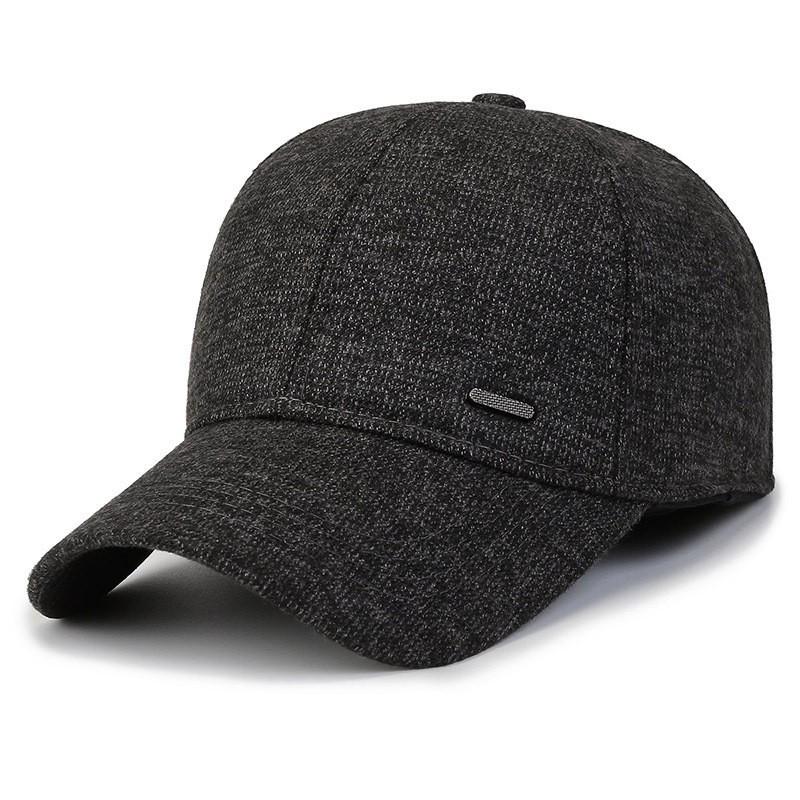 Men's Stylish Outdoor Baseball Cap with Ear Protection - Casual, Warm Duckbill Design