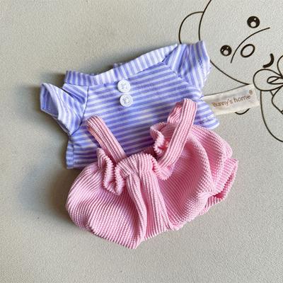 20cm Plush Dolls Clothes Skirt Cotton Doll Lovely Clothes Mini Plush Doll Clothes Outfit Dress Up Playing House Accessories