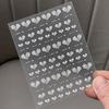 1 Blatt Weiße Herz Nagelsticker Relief Herz Design Selbstklebende Nagelkunst Dekoration DIY Slider Nagel