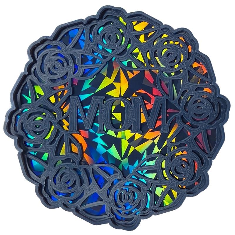 Heat Resistant Silicone Mold Coaster Mould with Unique Rose Flower Pattern Florals Cup Mat Mould for Office Desk