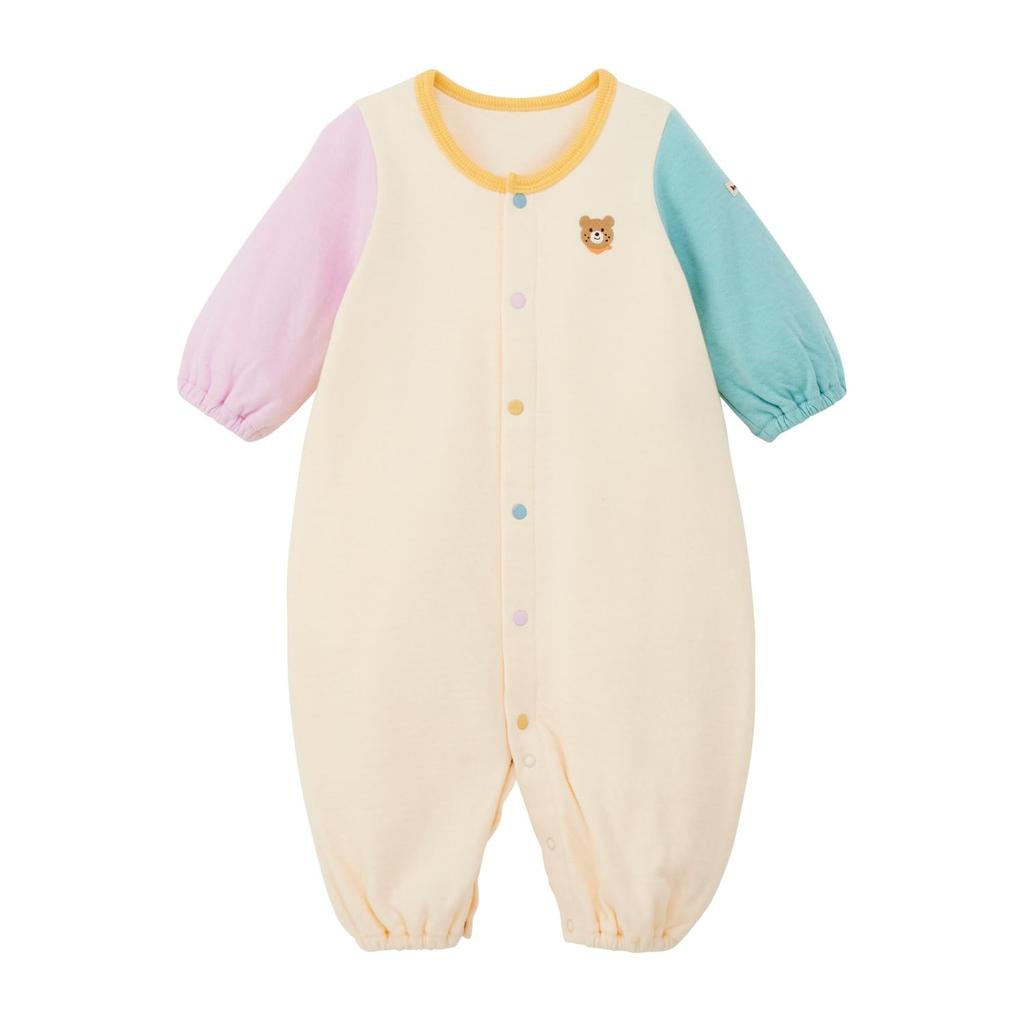 MIKIHOUSE HOT BISCUITS Two-Way All-in-One, Boys' and Girls' Baby/Kids' Clothing, Multicolor, Size 50 (50-60cm), 70-2615-142